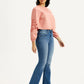 Women's 725 Med Indigo Flared Fit High Rise Jeans - Side View