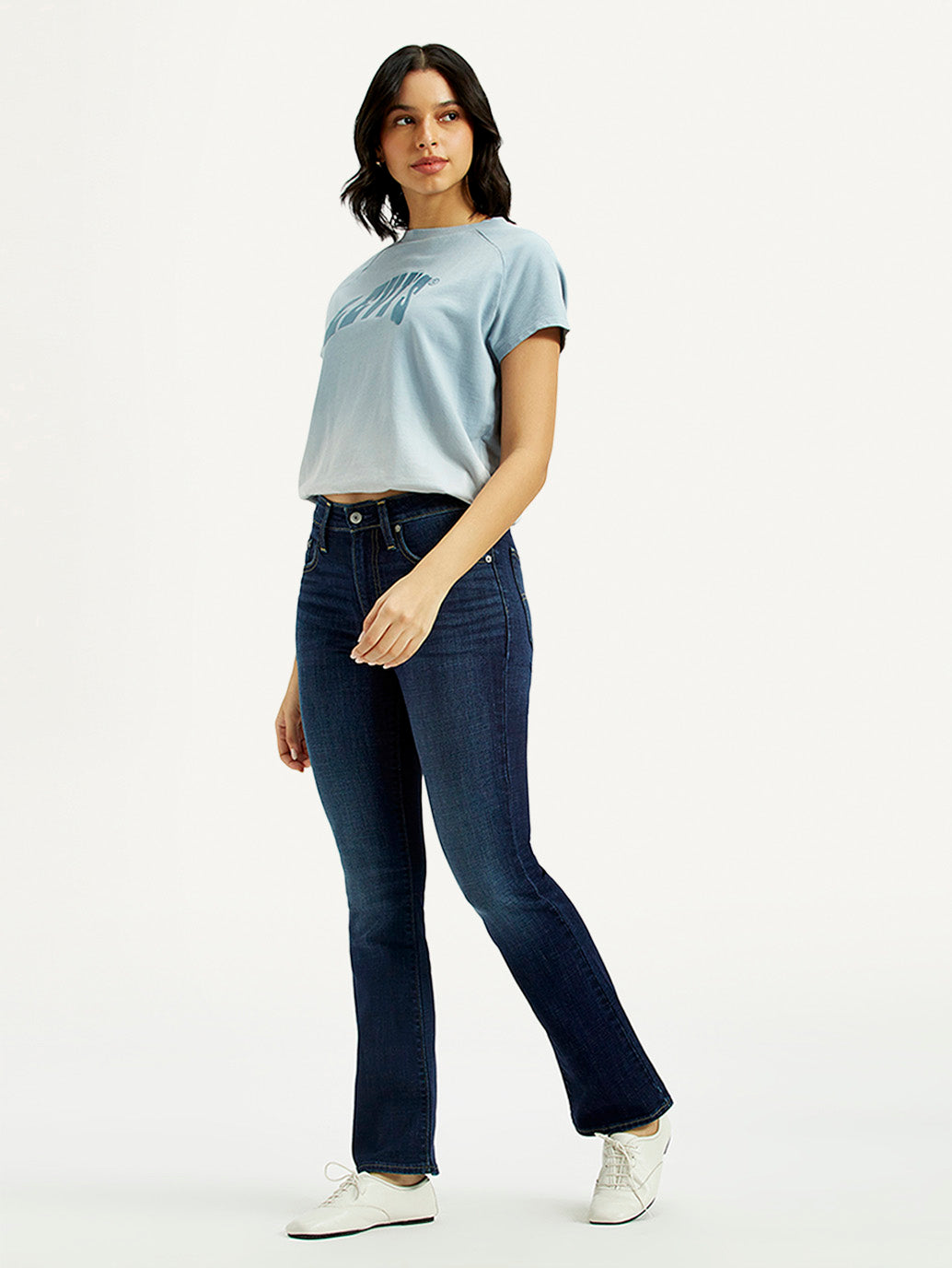 Women's 725 Dark Indigo Flared Fit High Rise Jeans