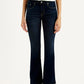 Women's 725 Navy Flared Fit High Rise Jeans - Front View
