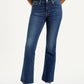 Women's 725 Dark Indigo Flared Fit High Rise Jeans - Front View