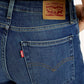 Women's 725 Dark Indigo Flared Fit High Rise Jeans - Detail View