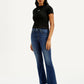 Women's 725 Dark Indigo Flared Fit High Rise Jeans - Side View