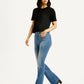 Women's 725 Med Indigo Flared Fit High Rise Jeans - Styleshot View