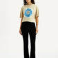 Women's 725 Black Flared Fit High Rise Jeans - Front View