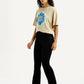 Women's 725 Black Flared Fit High Rise Jeans - Side View