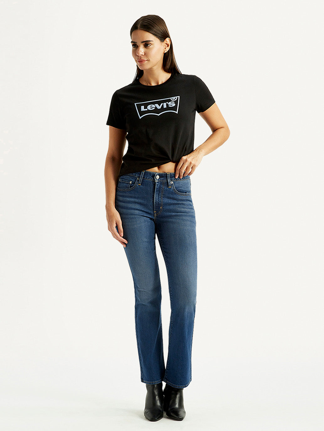 Women's 725 Dark Indigo Bootcut Fit High Rise Jeans