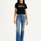 Women's 725 Blue Slim Bootcut Fit High Rise Jeans - Front View