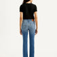 Women's 725 Blue Slim Bootcut Fit High Rise Jeans - Back View