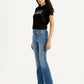 Women's 725 Blue Slim Bootcut Fit High Rise Jeans - Side View