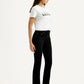 Women's 725 Black Slim Bootcut Fit High Rise Jeans - Side View