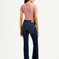 Women's 725 Dark Blue Slim Bootcut Fit High Rise Jeans - Back View