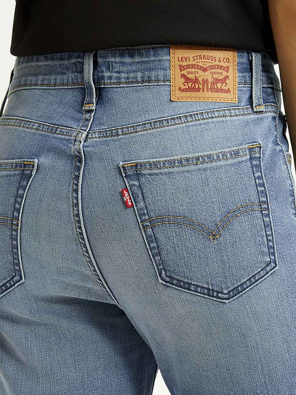 Women's 725 Med Indigo Bootcut Fit High Rise Jeans - Detail View