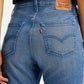 Women's 725 Med Indigo Bootcut Fit High Rise Jeans - Detail View