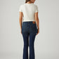 Women's 725 Dark Indigo Bootcut Fit High Rise Jeans - Back View