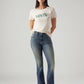 Women's 725 Med Indigo Bootcut Fit High Rise Jeans - Styleshot View