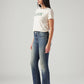 Women's 725 Med Indigo Bootcut Fit High Rise Jeans - Side View