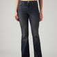 Women's 725 Dark Blue Bootcut Fit High Rise Jeans - Front View