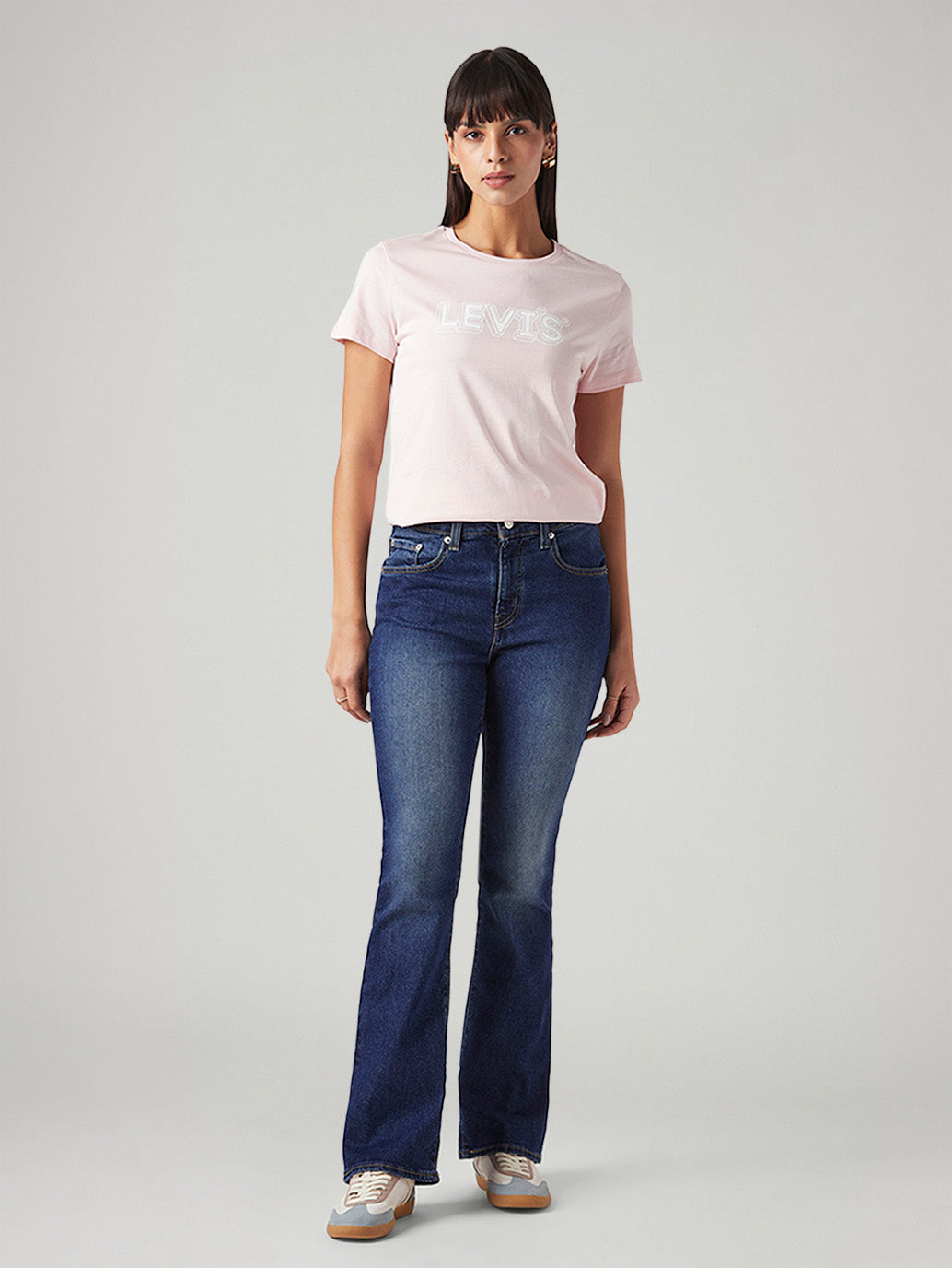 Women's 725 Indigo Bootcut Fit High Rise Jeans - Front View