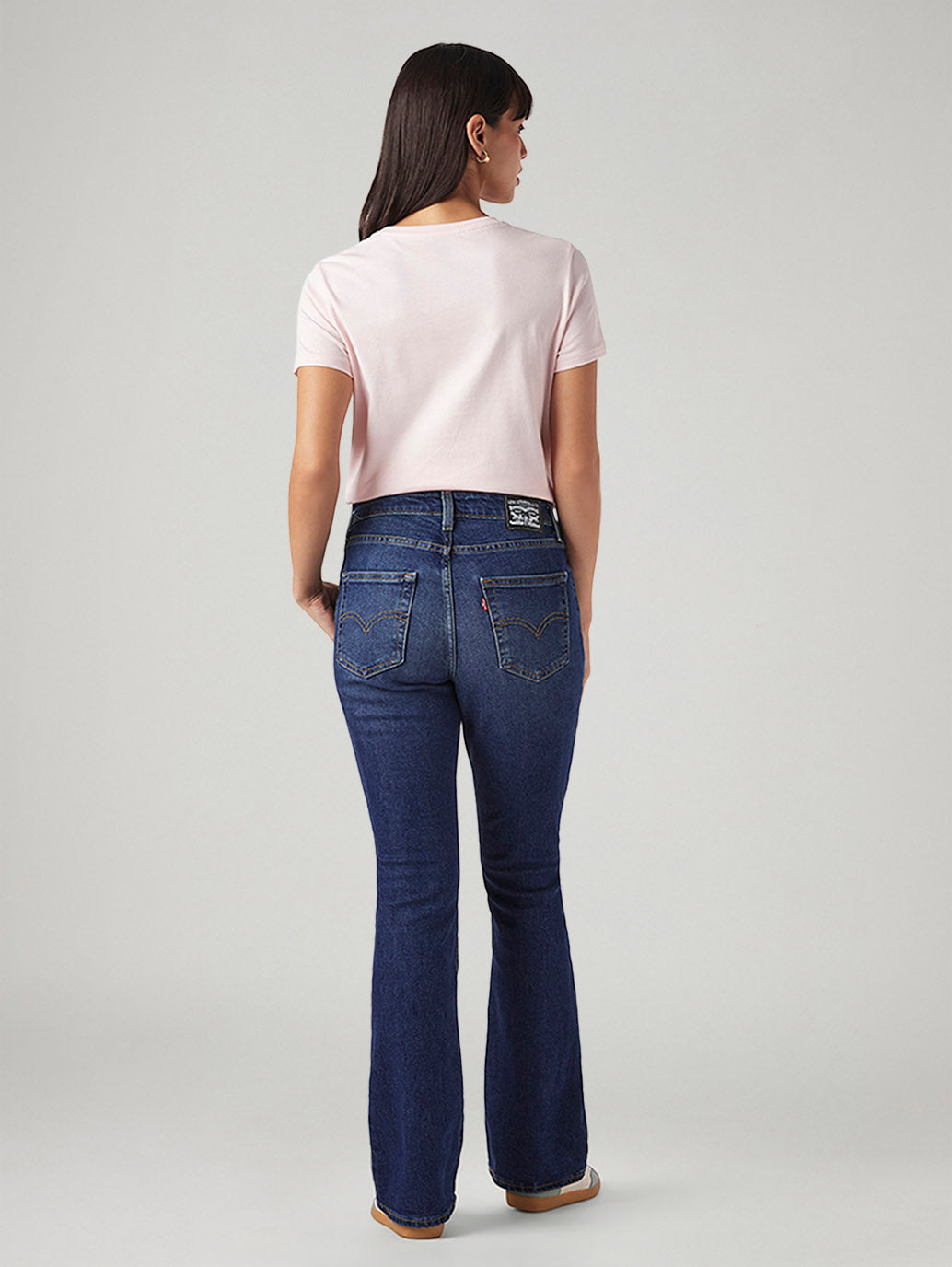 Women's 725 Indigo Bootcut Fit High Rise Jeans - Back View