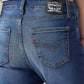 Women's 725 Blue Bootcut Fit High Rise Jeans - Detail View