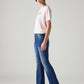 Women's 725 Blue Bootcut Fit High Rise Jeans - Side View