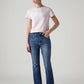 Women's 725 Blue Bootcut Fit High Rise Jeans - Front View