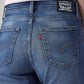 Women's 725 Blue Bootcut Fit High Rise Jeans - Detail View