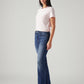 Women's 725 Blue Bootcut Fit High Rise Jeans - Side View