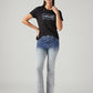 Women's 725 Light Blue Bootcut Fit High Rise Jeans - Styleshot View