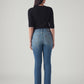 Women's 725 Blue Bootcut Fit High Rise Jeans - Back View