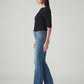 Women's 725 Blue Bootcut Fit High Rise Jeans - Side View