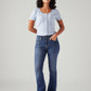 Women's 725 Blue Bootcut Fit High Rise Jeans - Front View