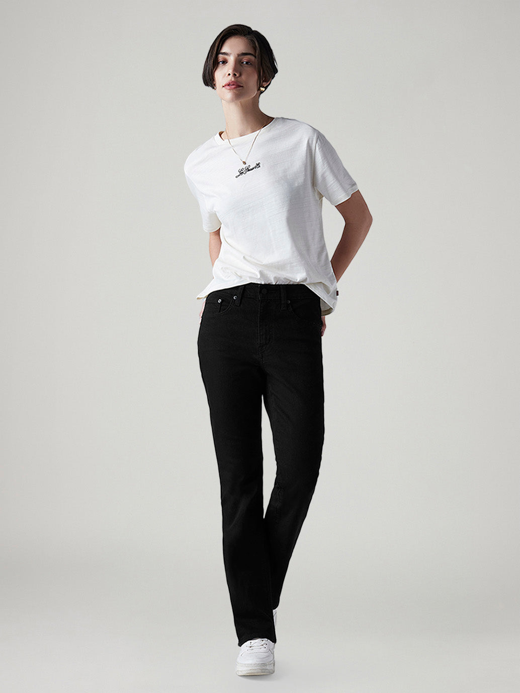 Women's 725 Black Bootcut Fit High Rise Jeans