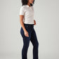 Women's 725 Dark Blue Bootcut Fit High Rise Jeans - Side View
