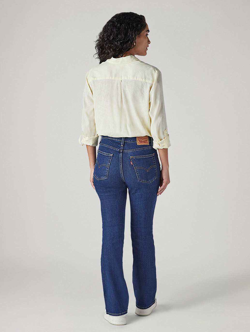 Women's 725 Blue Bootcut Fit High Rise Jeans - 20 View
