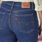 Women's 725 Blue Bootcut Fit High Rise Jeans - 20 View