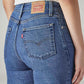 Women's 725 Blue Bootcut Fit High Rise Jeans - Detail View