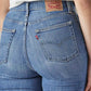 Women's 725 Blue Bootcut Fit High Rise Jeans - Detail View