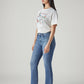 Women's 725 Blue Bootcut Fit High Rise Jeans - Side View