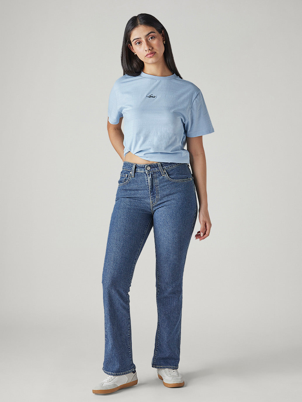 Women's 725 Blue Bootcut Fit High Rise Jeans