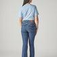 Women's 725 Blue Bootcut Fit High Rise Jeans - Back View
