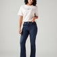 Women's 725 Dark Blue Bootcut Fit High Rise Jeans - Styleshot View