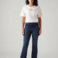 Women's 725 Dark Blue Bootcut Fit High Rise Jeans - Front View