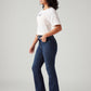 Women's 725 Dark Blue Bootcut Fit High Rise Jeans - Side View