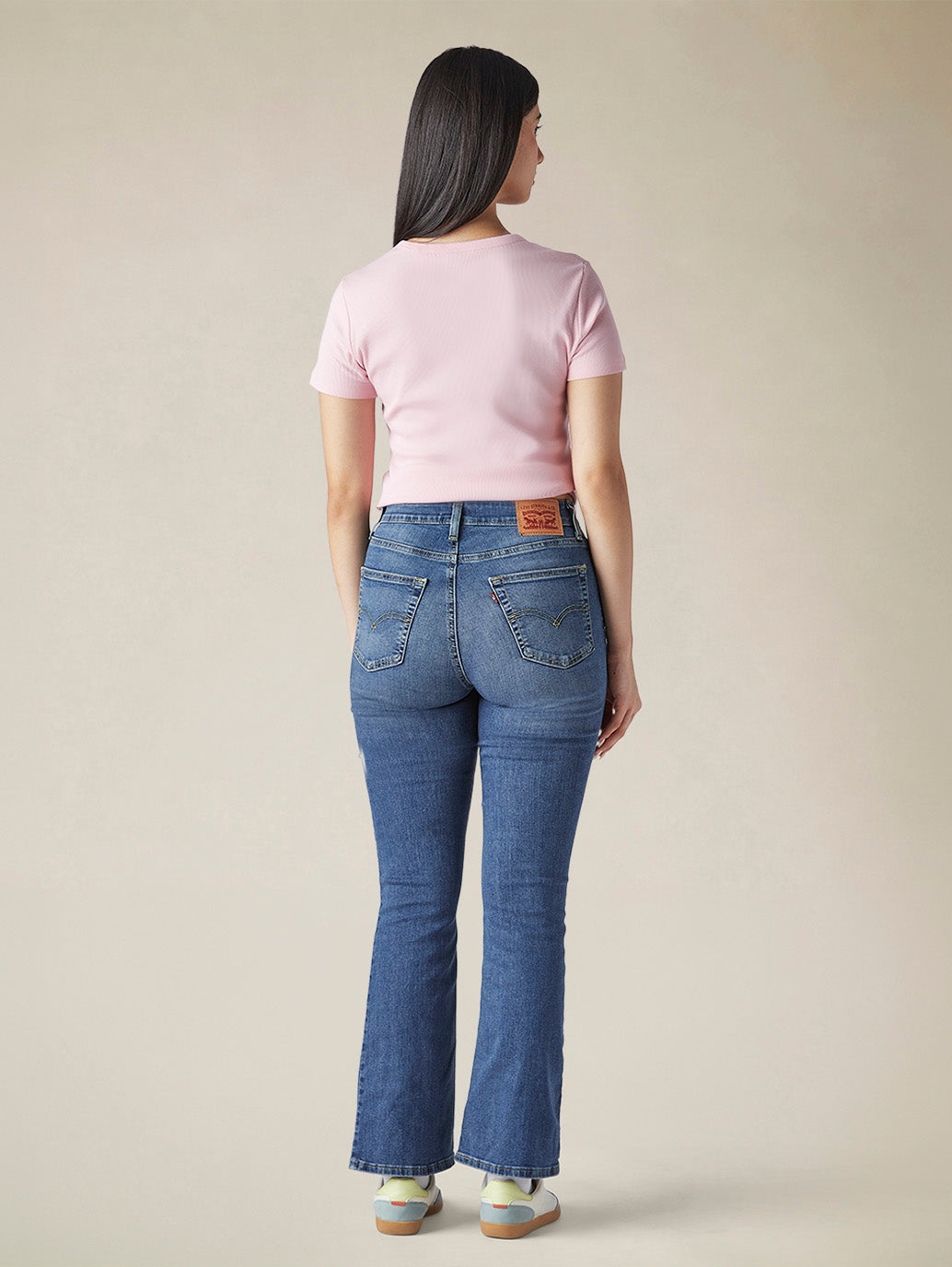 Women's 725 Blue Bootcut Fit Mid Rise Jeans - 95e0e60e-37a0-4f0e-903f-d9c65ea5b6e7 View