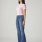 Women's 725 Blue Bootcut Fit Mid Rise Jeans - Side View