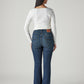 Women's 725 Dark Blue Bootcut Fit Mid Rise Jeans - Back View