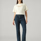 Women's 725 Dark Blue Bootcut Fit High Rise Jeans - Front View