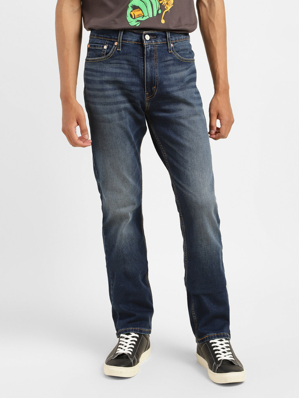 Men's 513 Blue Slim Straight Fit Mid Rise Jeans - c6c36569-ea69-46ab-93fd-665afcb69277 View