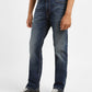 Men's 513 Blue Slim Straight Fit Mid Rise Jeans - 93b22df5-e445-44cb-b2e7-eb509fa72fa9 View